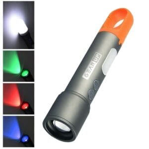 GearUP K57 flashlight rechargeable zoomable LED torch light Bangladesh