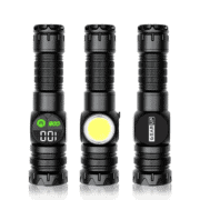 GearUP K60 Outdoor Flashlight Telescopic Zoom 10W COB+LED 800 Lumens Torchlight - Image 3