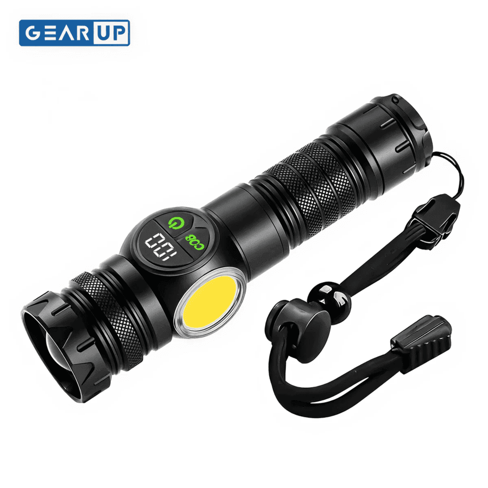 GearUP K60 flashlight rechargeable 800 lumens LED torch light Bangladesh