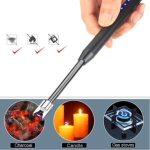 Type C rechargeable arc lighter USB electric windproof lighter Bangladesh